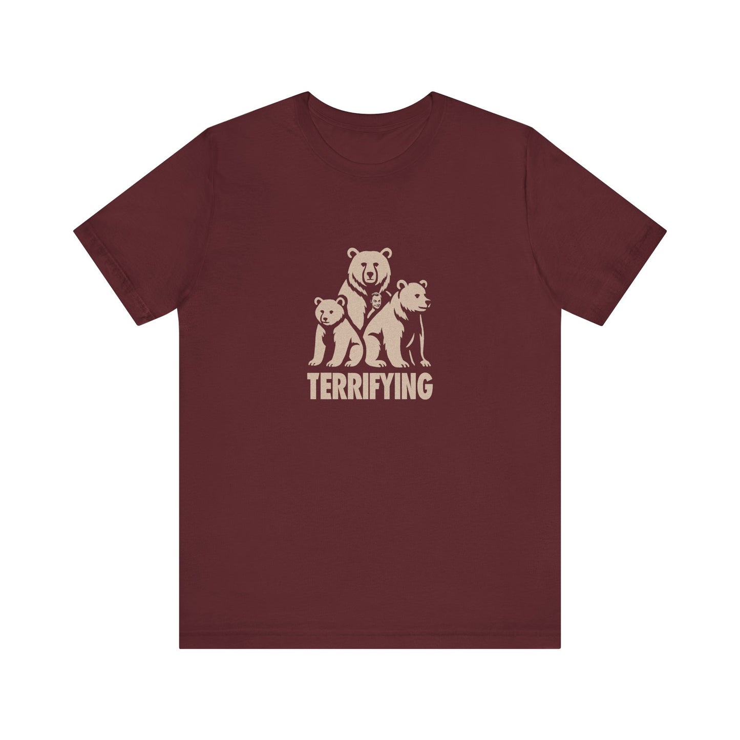 Bears Are Terrifying — Retro Silhouette Tee (Dark)