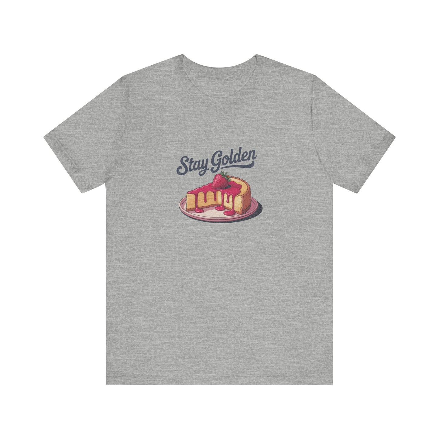 Stay Golden — Retro Cheesecake Graphic Tee (Light)