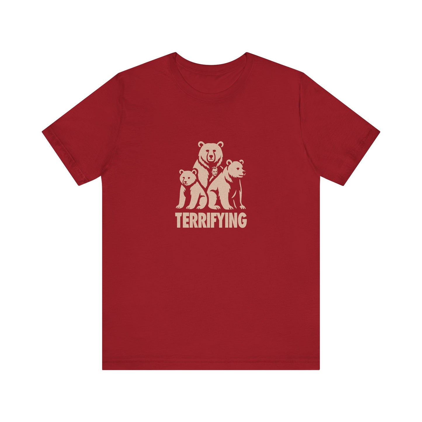 Bears Are Terrifying — Retro Silhouette Tee (Dark)