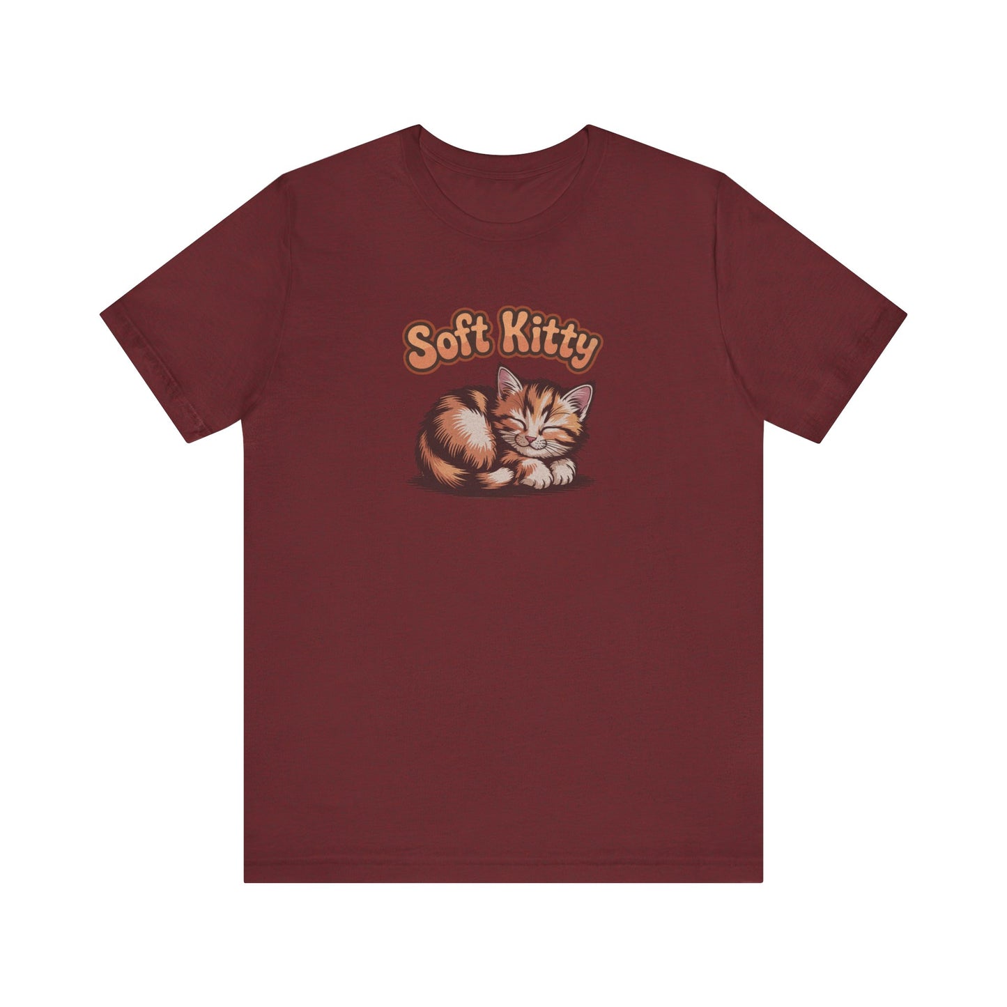 Soft Kitty Sick-Day Lullaby — Big Bang Theory Retro Tee (Dark)