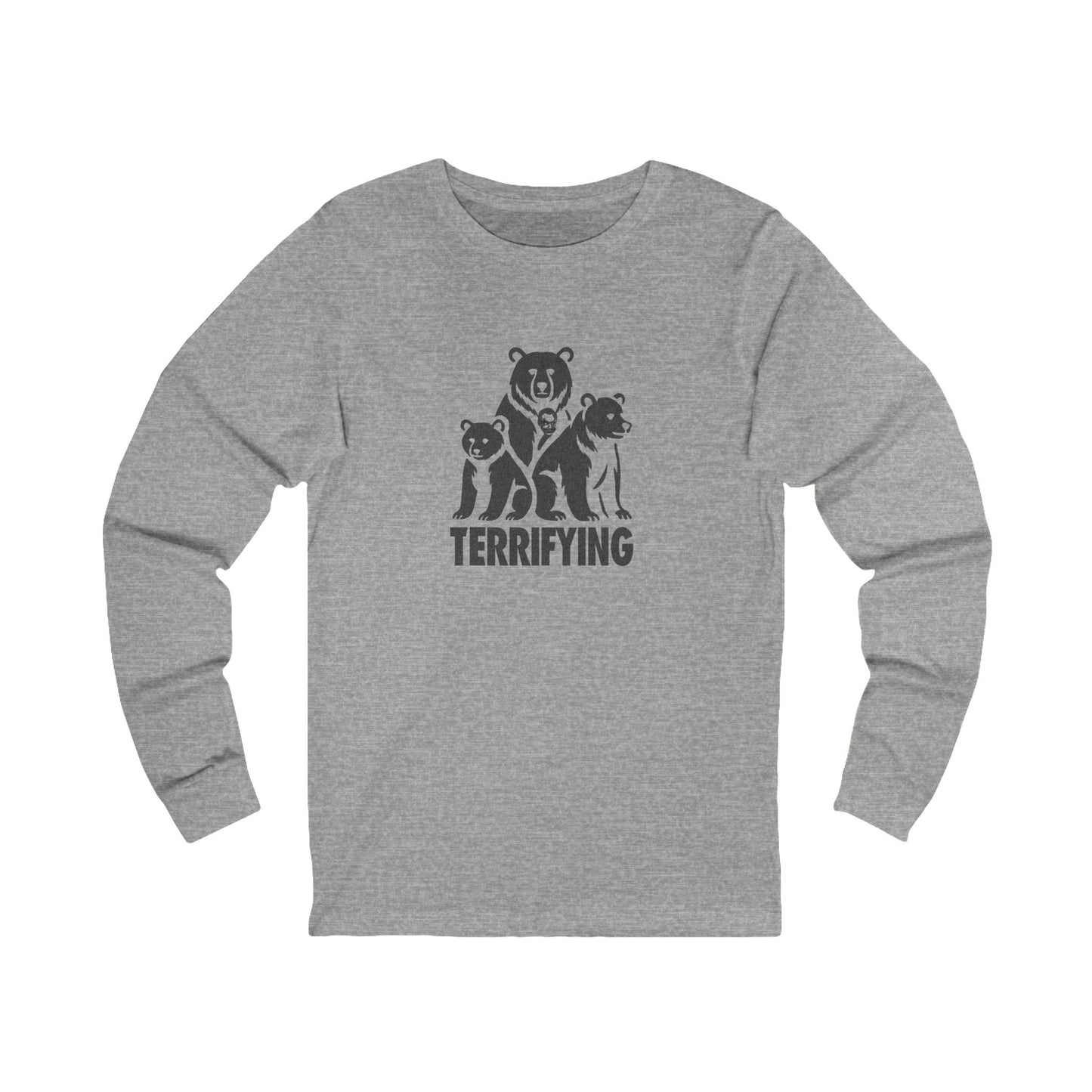 Bears Are Terrifying — Retro Silhouette Long Sleeve (Light)