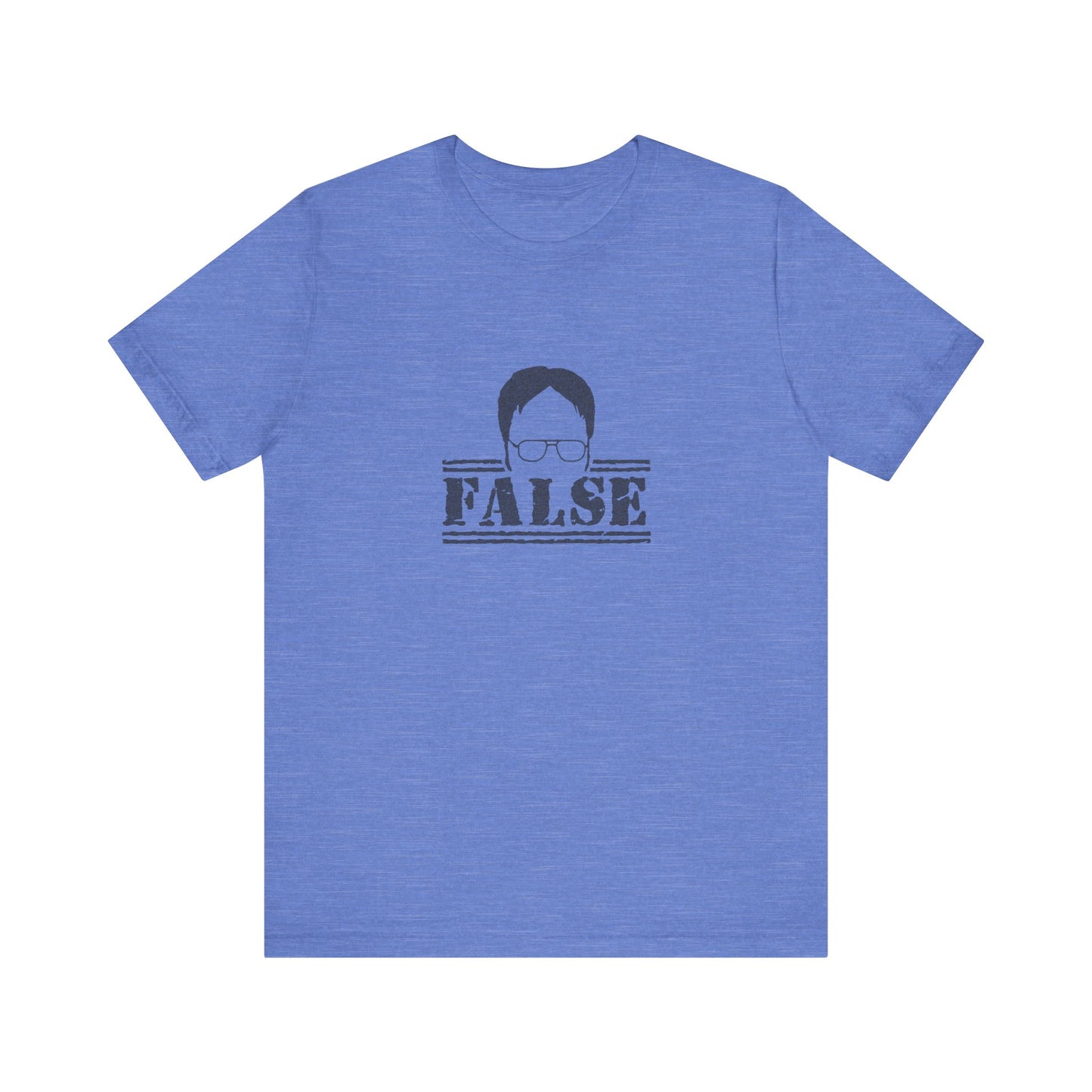 Dwight Schrute FALSE — The Office-Inspired Retro Tee (Light)