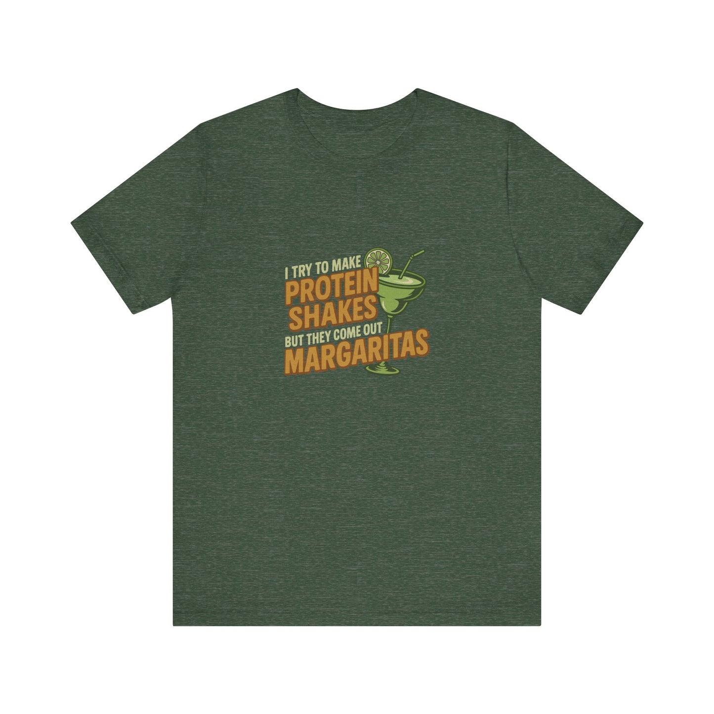 Protein Shakes (Oops, All Margaritas) — Retro Tee (Dark)