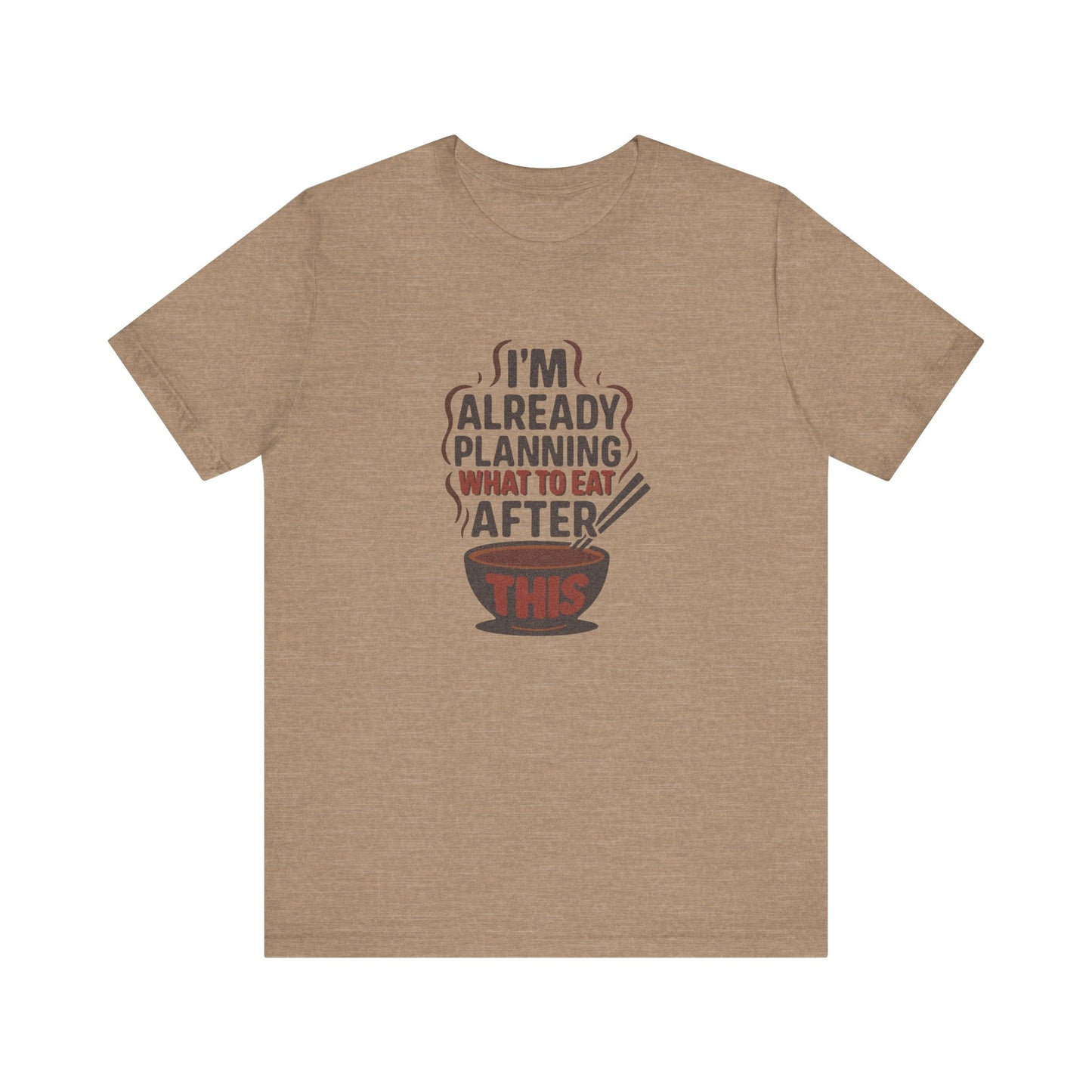 Planning What to Eat After This — Retro Foodie Tee (Light)