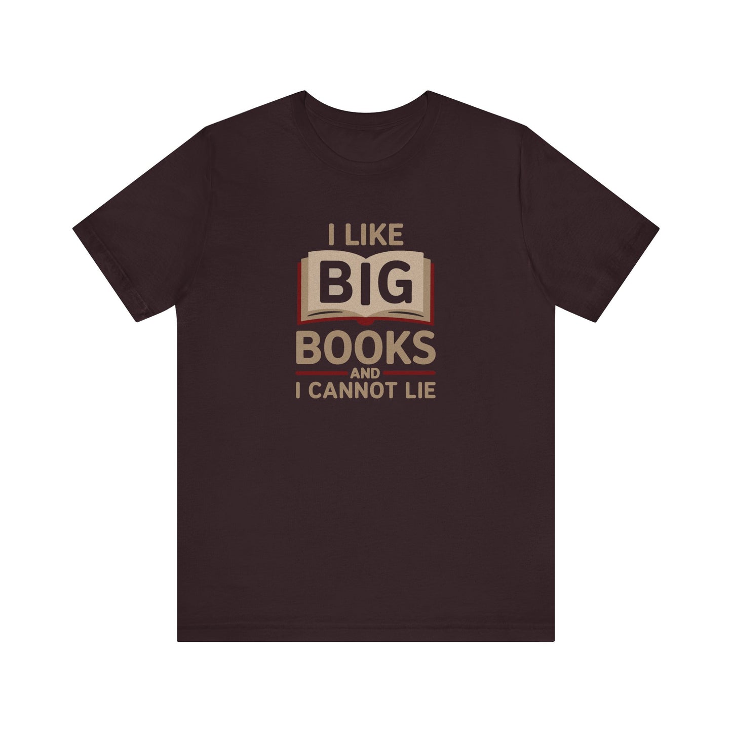 I Like Big Books and I Cannot Lie — Bibliophile Retro Tee (Dark)