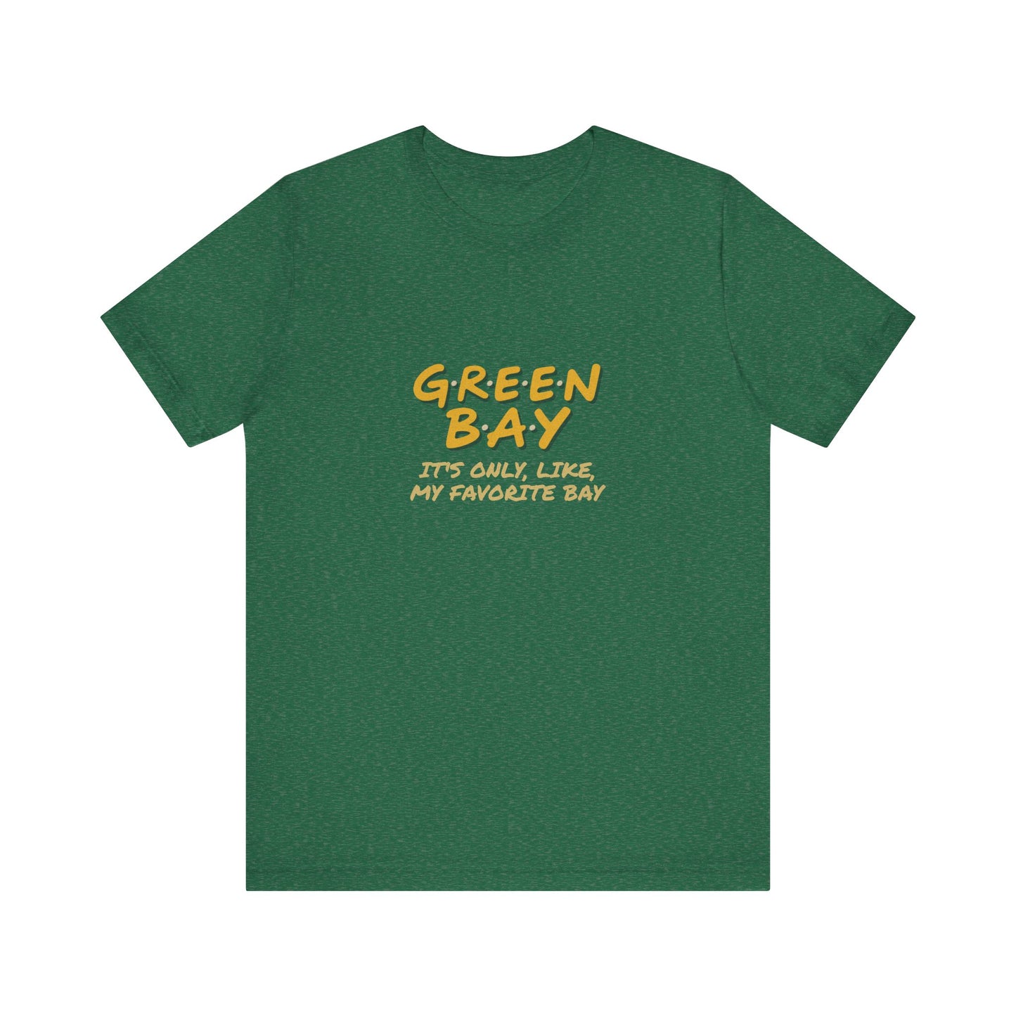 Green Bay (My Favorite Bay) — Phoebe Buffay Football Tee (Dark)