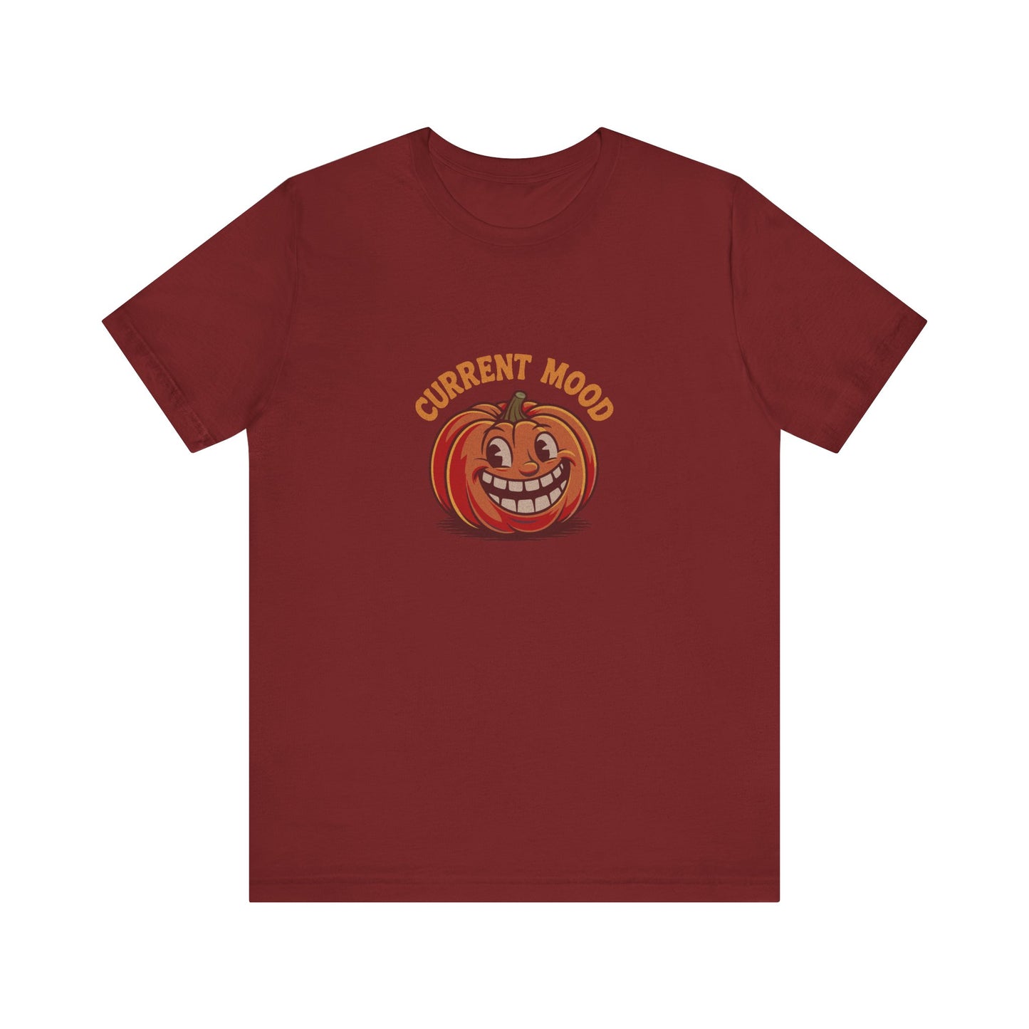 Current Mood (Toothy Jack) — Retro Halloween Tee (Dark)