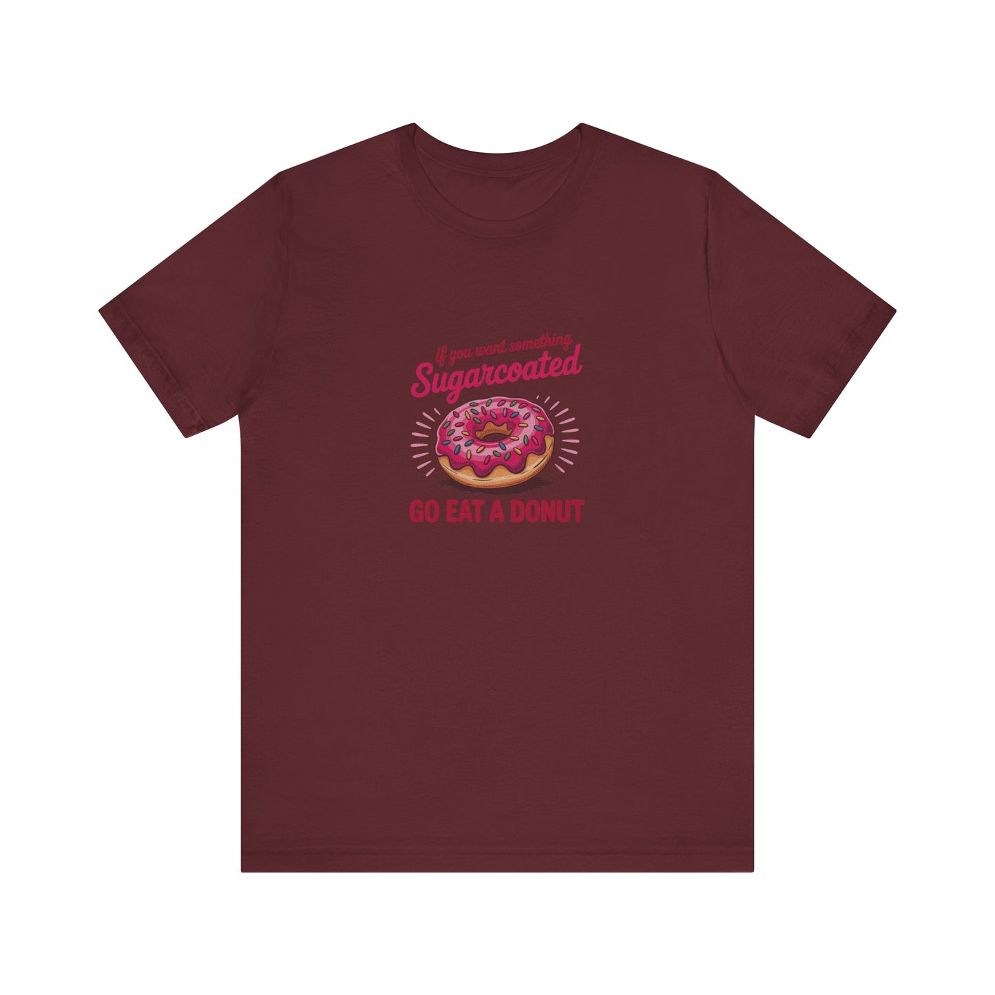 Sugarcoated (Go Eat a Donut) — Retro Graphic Tee (Dark)