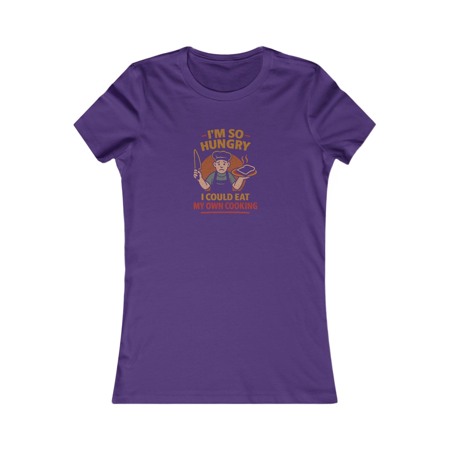 I'm So Hungry, I Could Eat My Own Cooking — Retro Women's Tee (Dark)