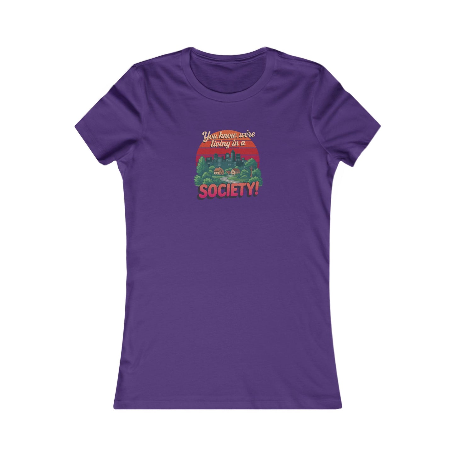 We’re Living in a Society! — Seinfeld Retro Women's Tee (Dark)