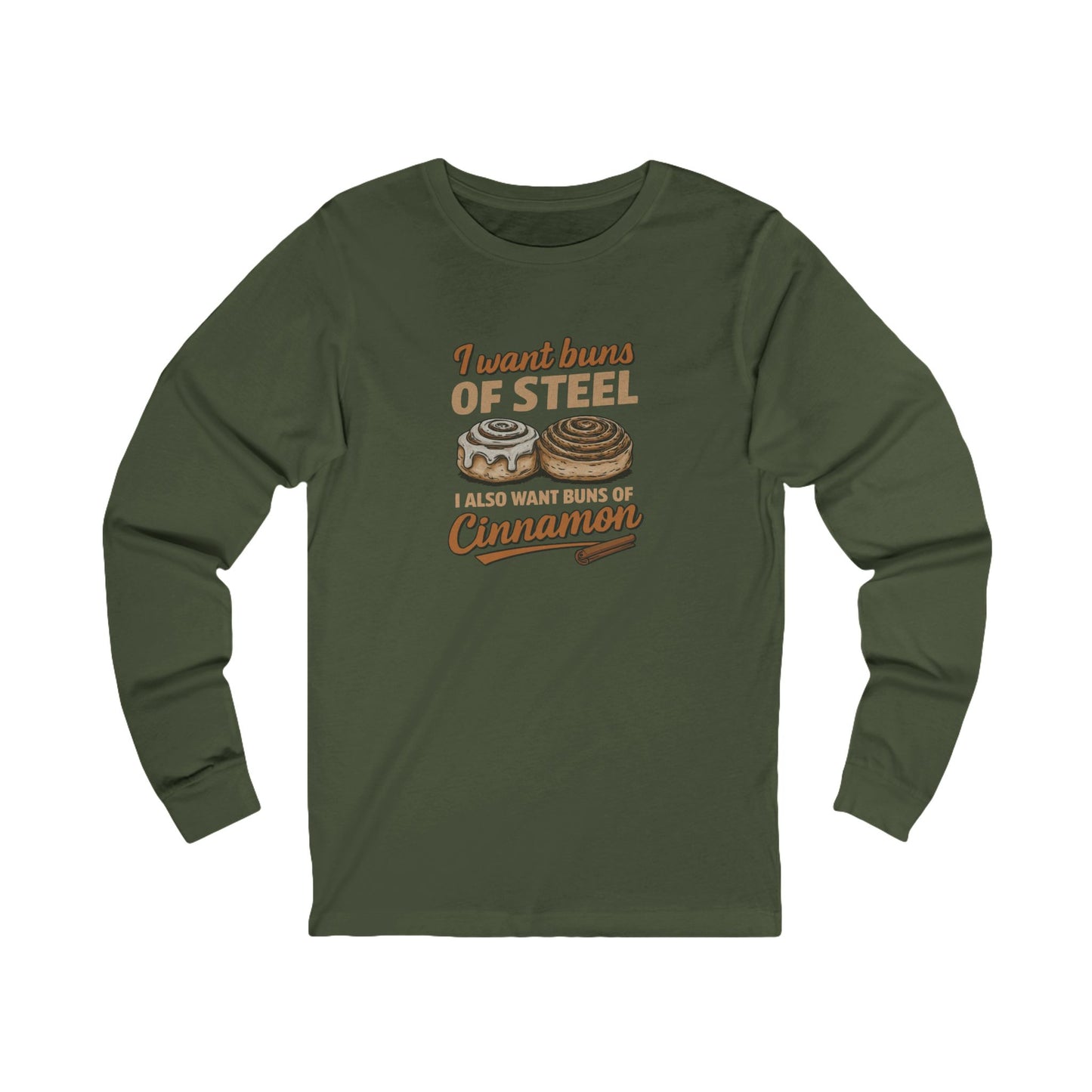 Buns of Steel (and Cinnamon) — Workout Long Sleeve (Dark)
