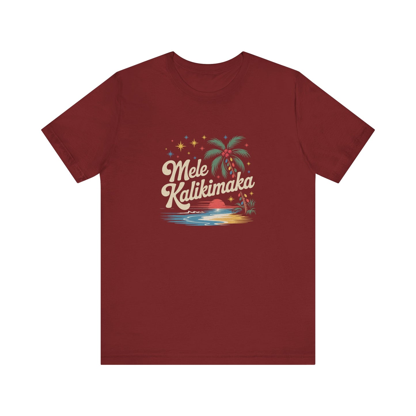 Mele Kalikimaka — Retro Hawaiian Christmas Tee (Dark)