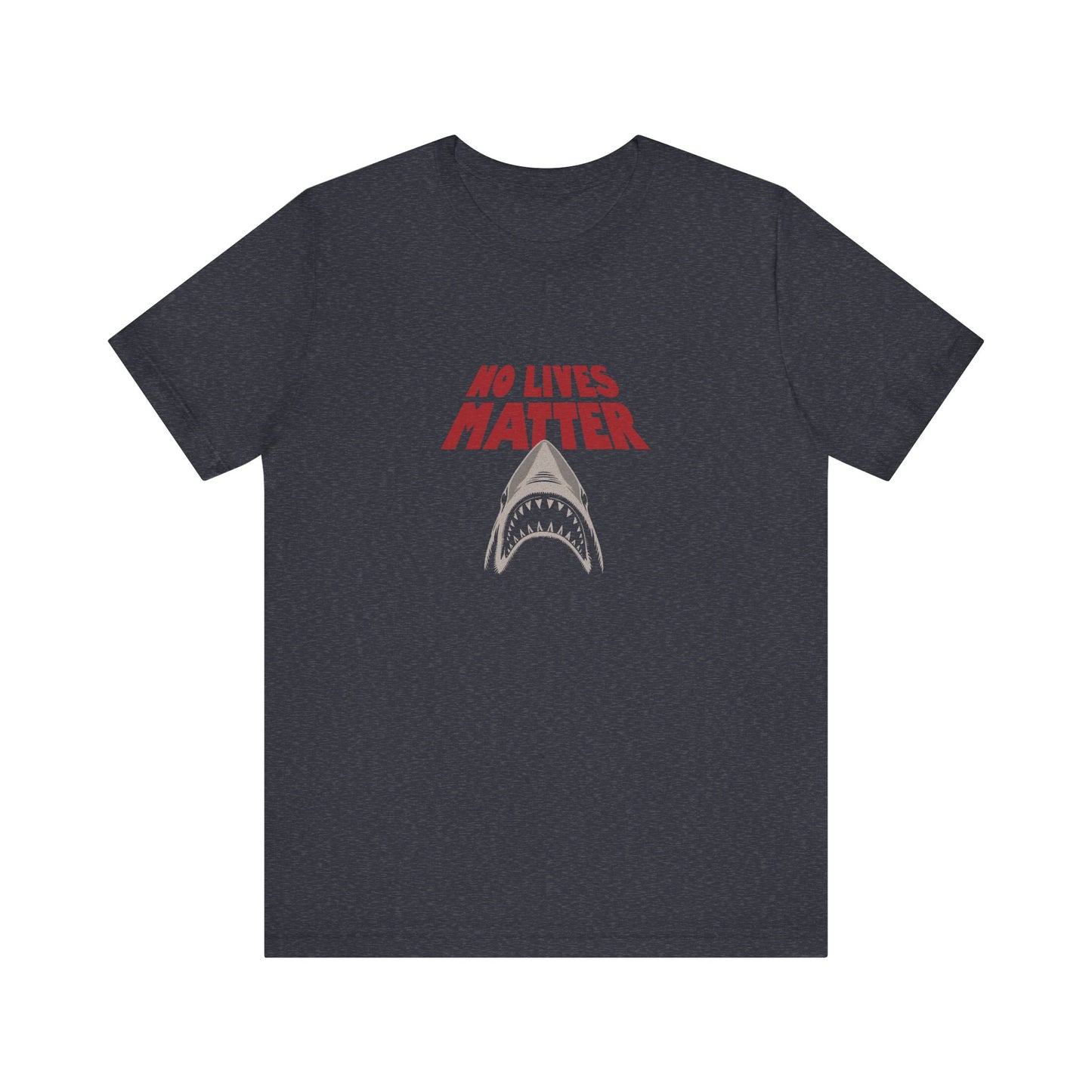 No Lives Matter — Jaws-Inspired Retro Tee (Dark)