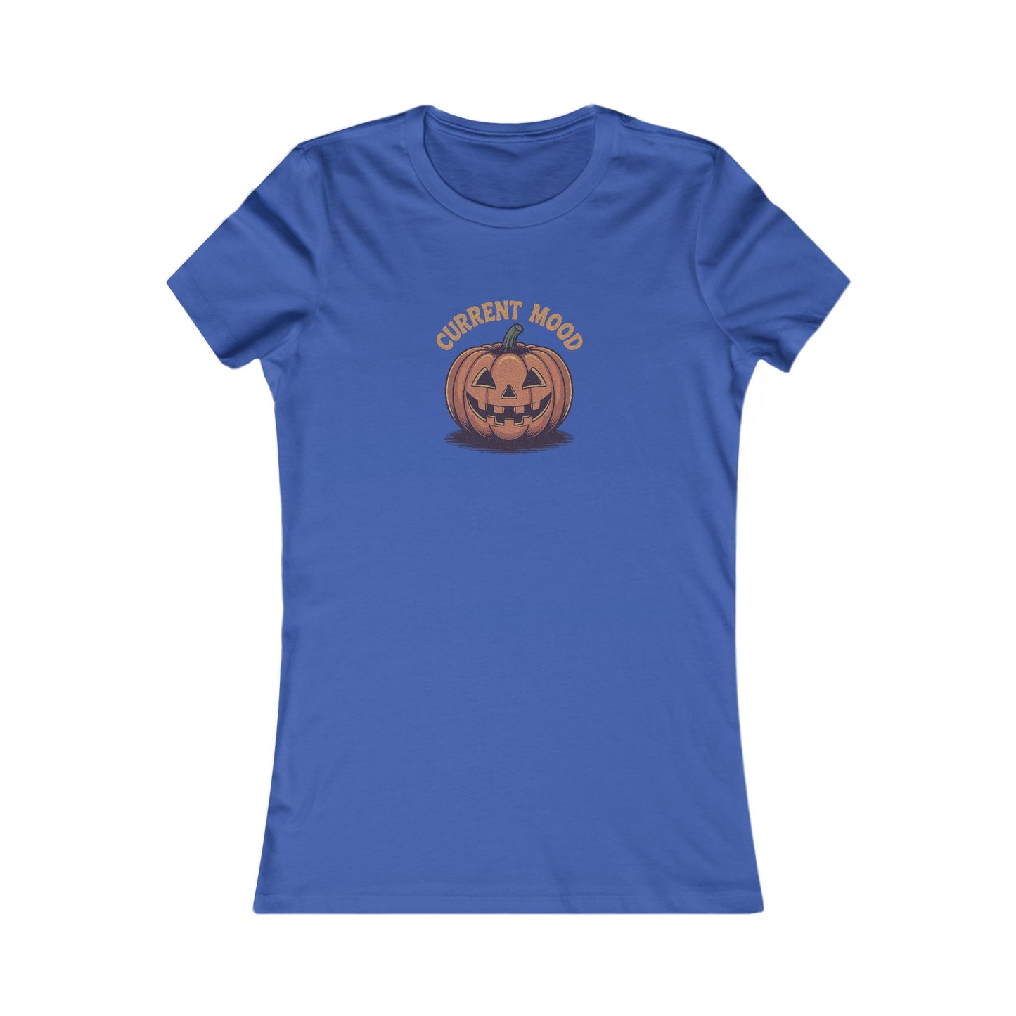 Current Mood (Vintage Jack) — Retro Halloween Women's Tee (Dark)