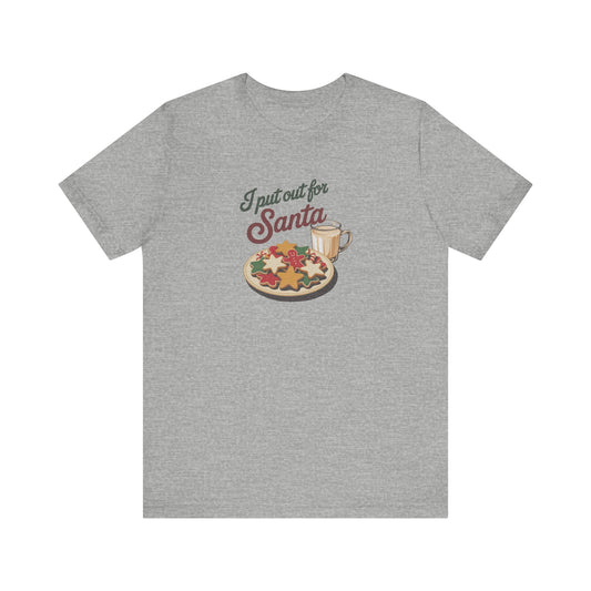 I Put Out for Santa — Retro Christmas Cookies Tee (Light)