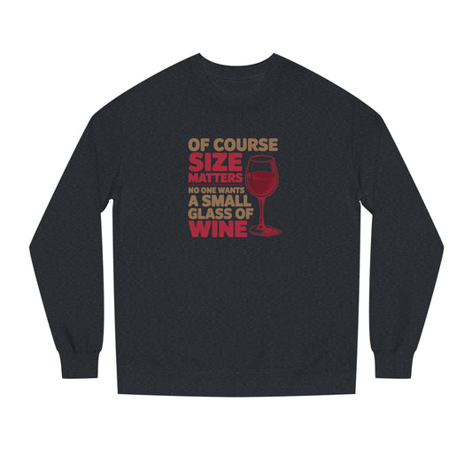Big Glass Energy — Wine Lover Retro Sweatshirt (Dark)