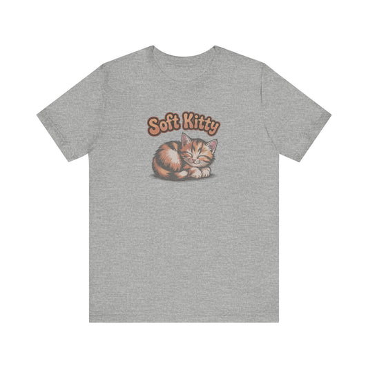 Soft Kitty Sick-Day Lullaby — Big Bang Theory Retro Tee (Light)