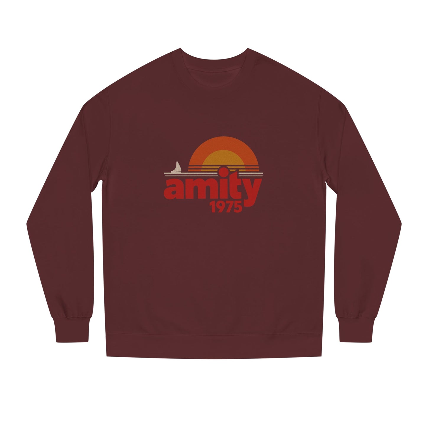 Amity Island 1975 — Jaws-Inspired Retro Sweatshirt (Dark)