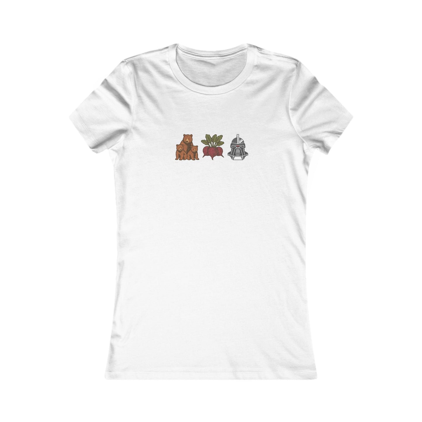 Bears, Beets, Battlestar (Icons) — Retro Women's Tee (Light)