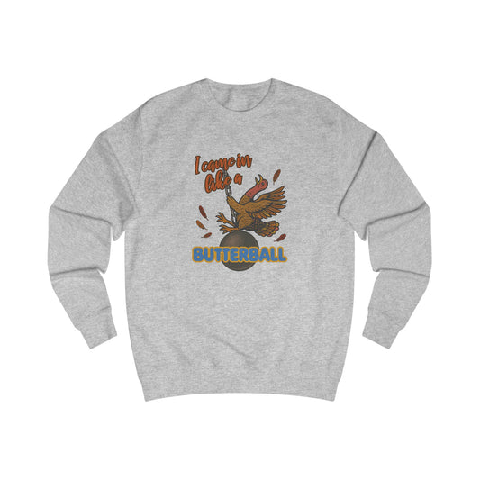 Like a Butterball — Miley Cyrus Thanksgiving Parody Retro Sweatshirt (Light)