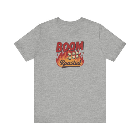 Boom, Roasted — Michael Scott Retro Tee (Light)