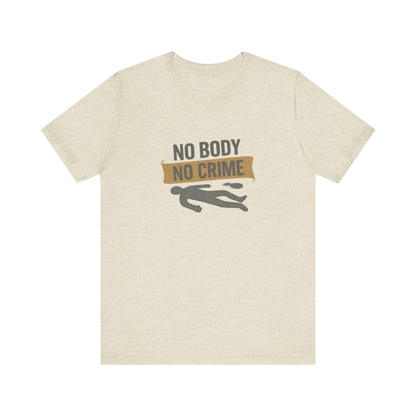 No Body, No Crime — Psych Crime Scene Retro Tee (Light)