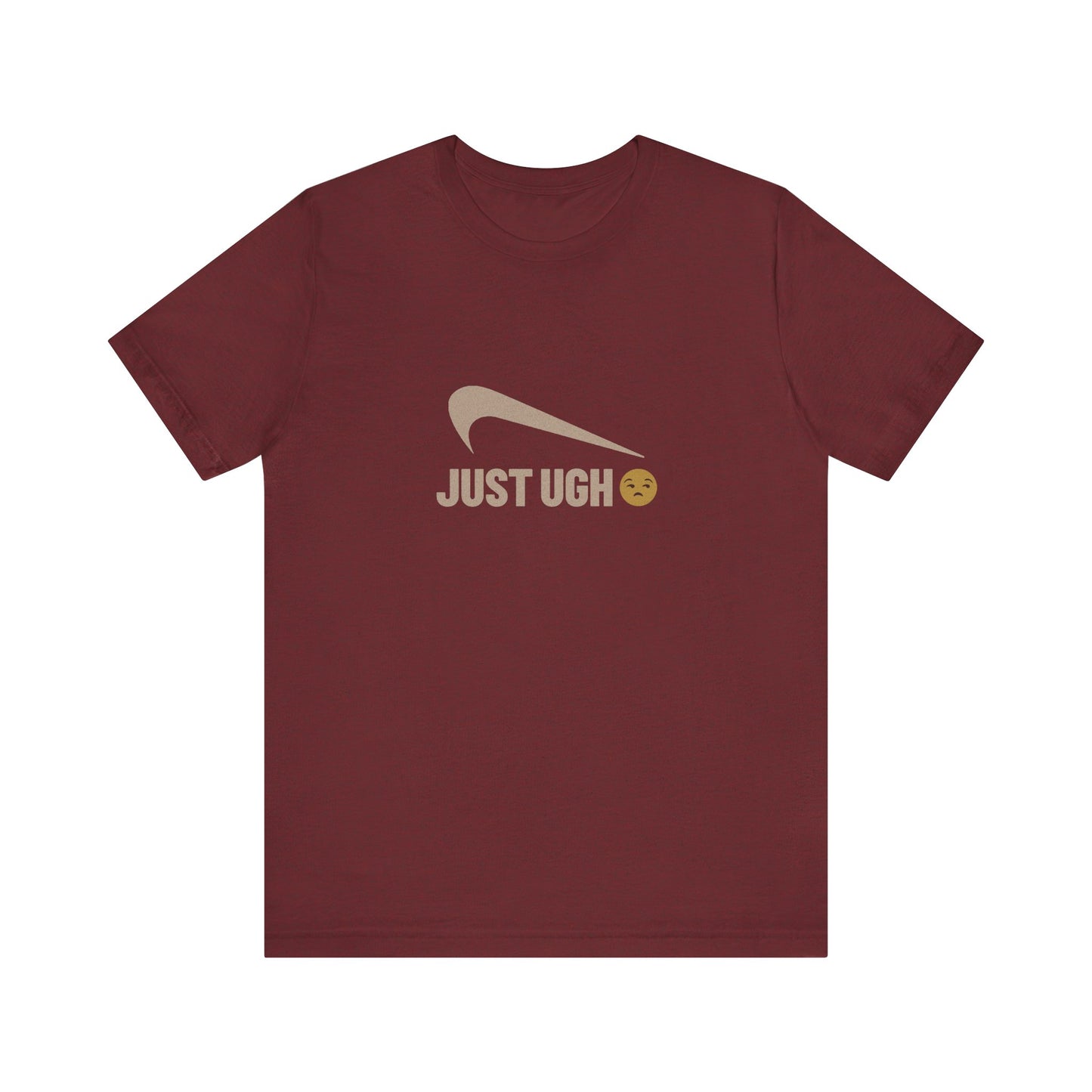 Just Ugh π Athletic Parody β Retro Workout Tee (Dark)