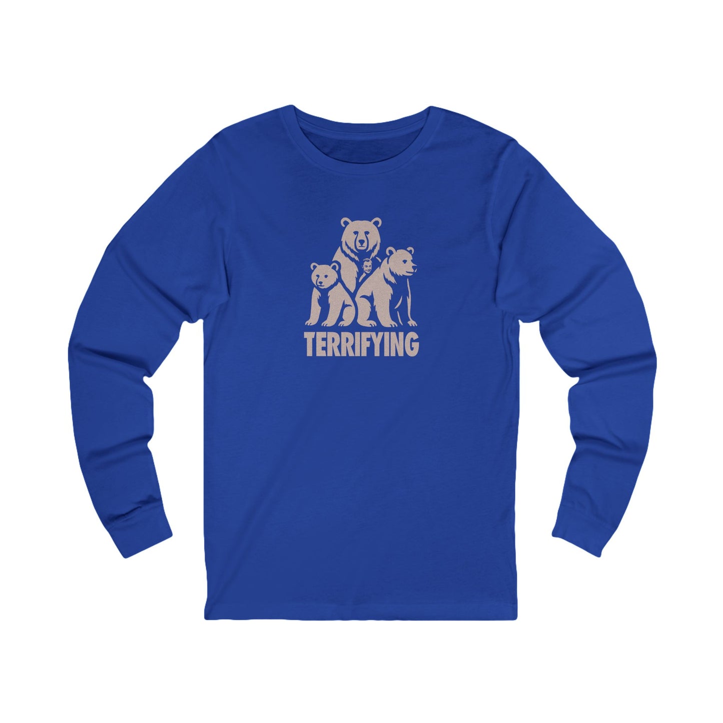 Bears Are Terrifying — Retro Silhouette Long Sleeve (Dark)
