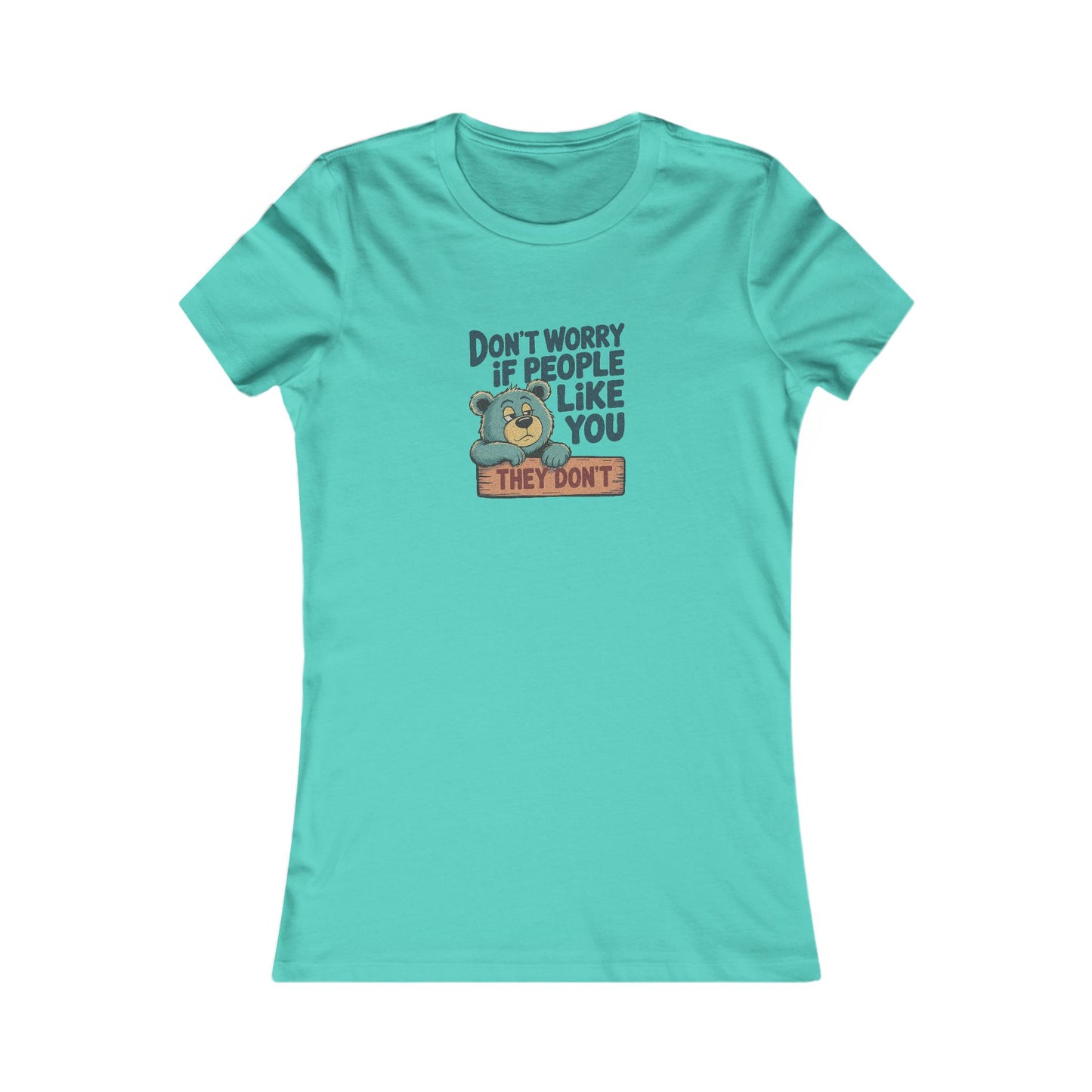 Don't Worry If People Like You (They Don't) — Retro Women's Tee (Light)