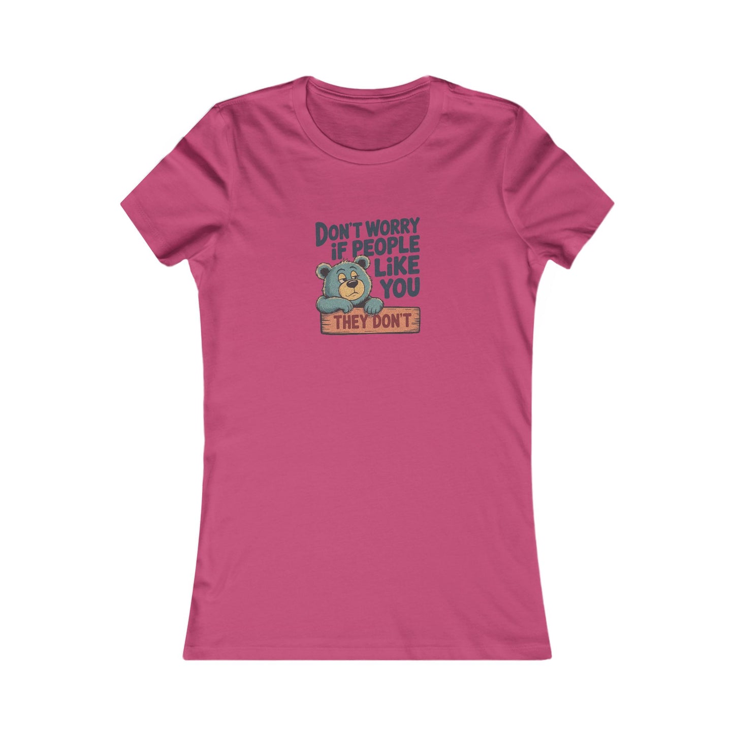 Don't Worry If People Like You (They Don't) — Retro Women's Tee (Light)