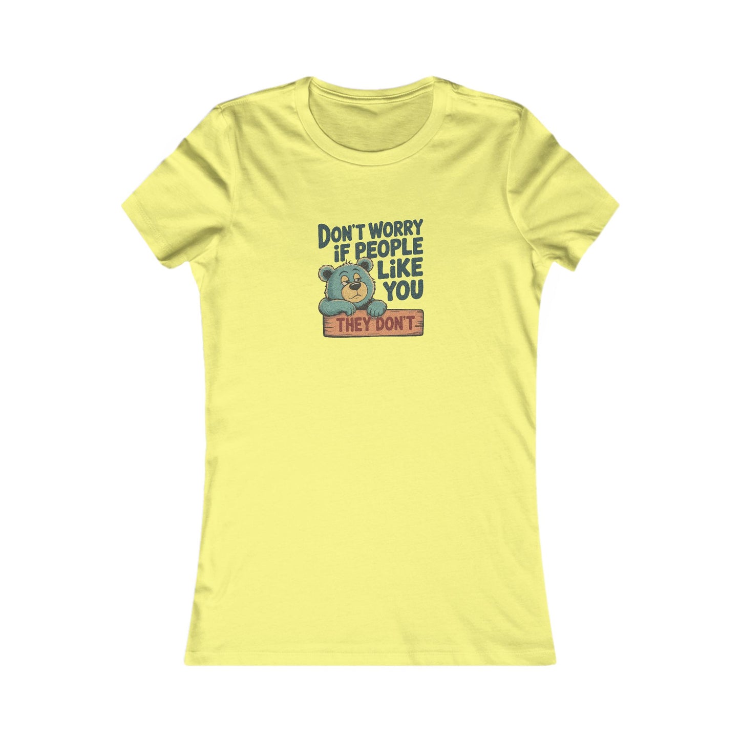 Don't Worry If People Like You (They Don't) — Retro Women's Tee (Light)