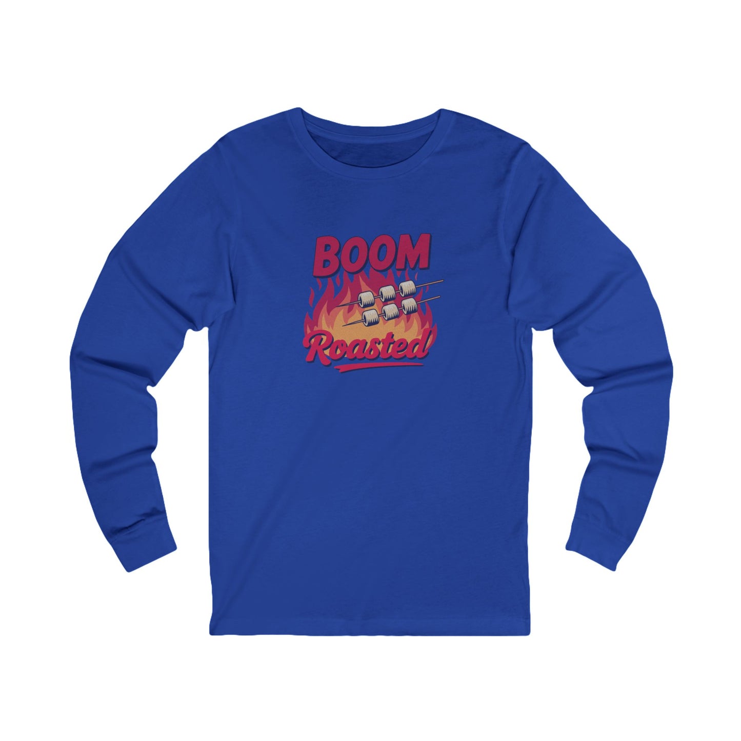 Boom, Roasted — Michael Scott Retro Long Sleeve (Dark)
