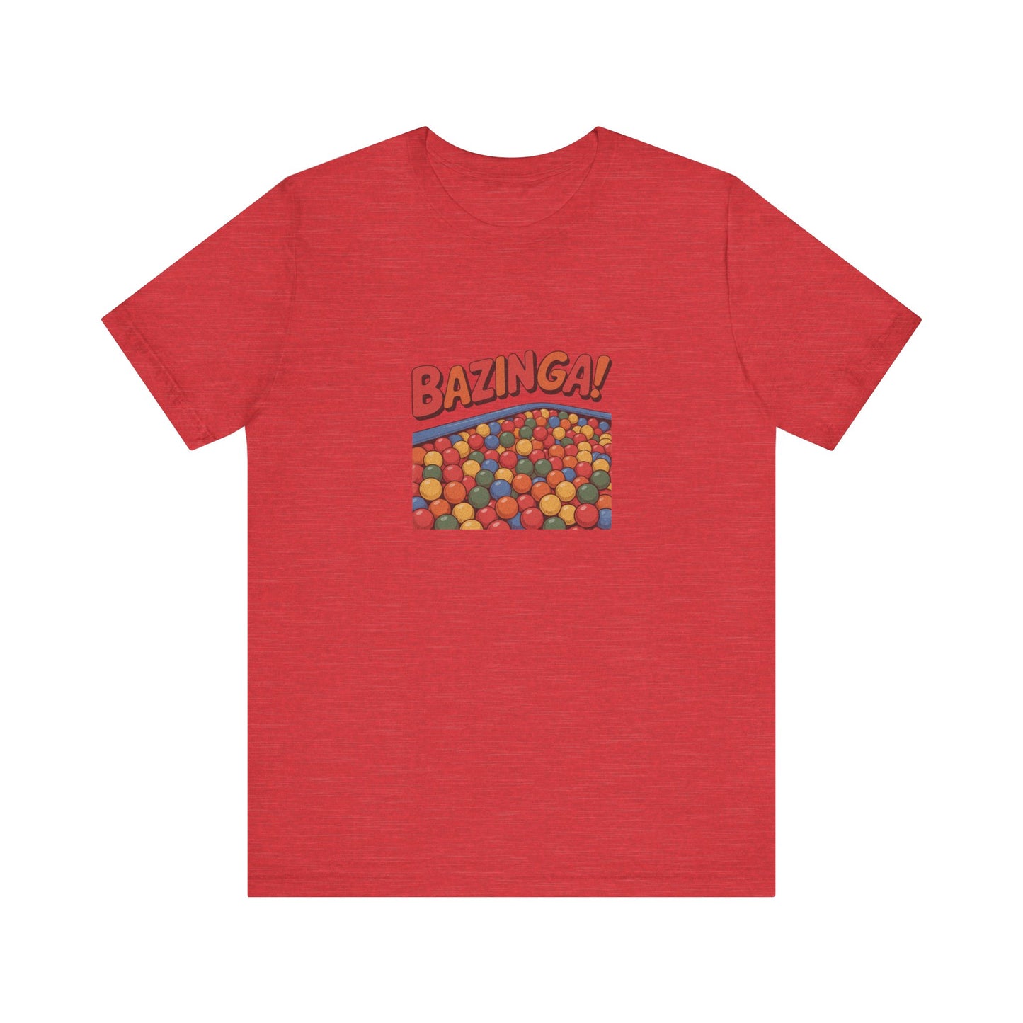 Bazinga! Ball Pit — Big Bang Theory Retro Tee (Light)
