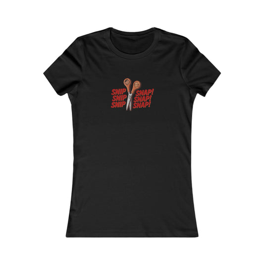 Snip Snap! — Michael Scott Vasectomy Retro Women's Tee (Dark)