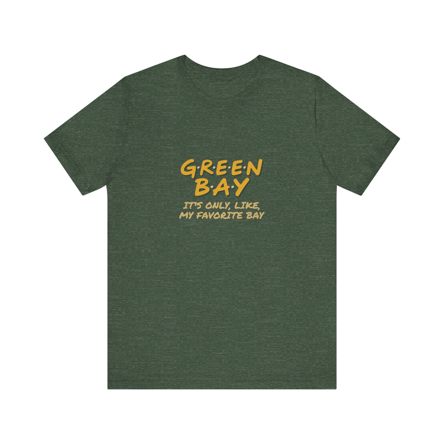 Green Bay (My Favorite Bay) — Phoebe Buffay Football Tee (Dark)