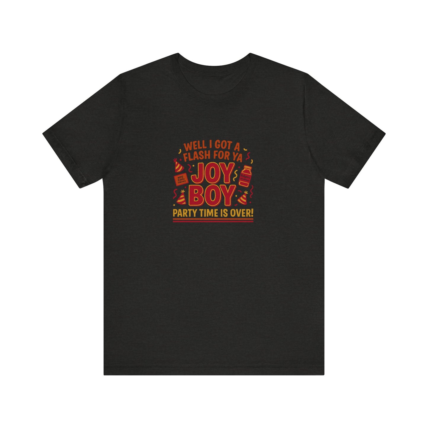 Joy Boy — Seinfeld Library Investigator Retro Tee (Dark)