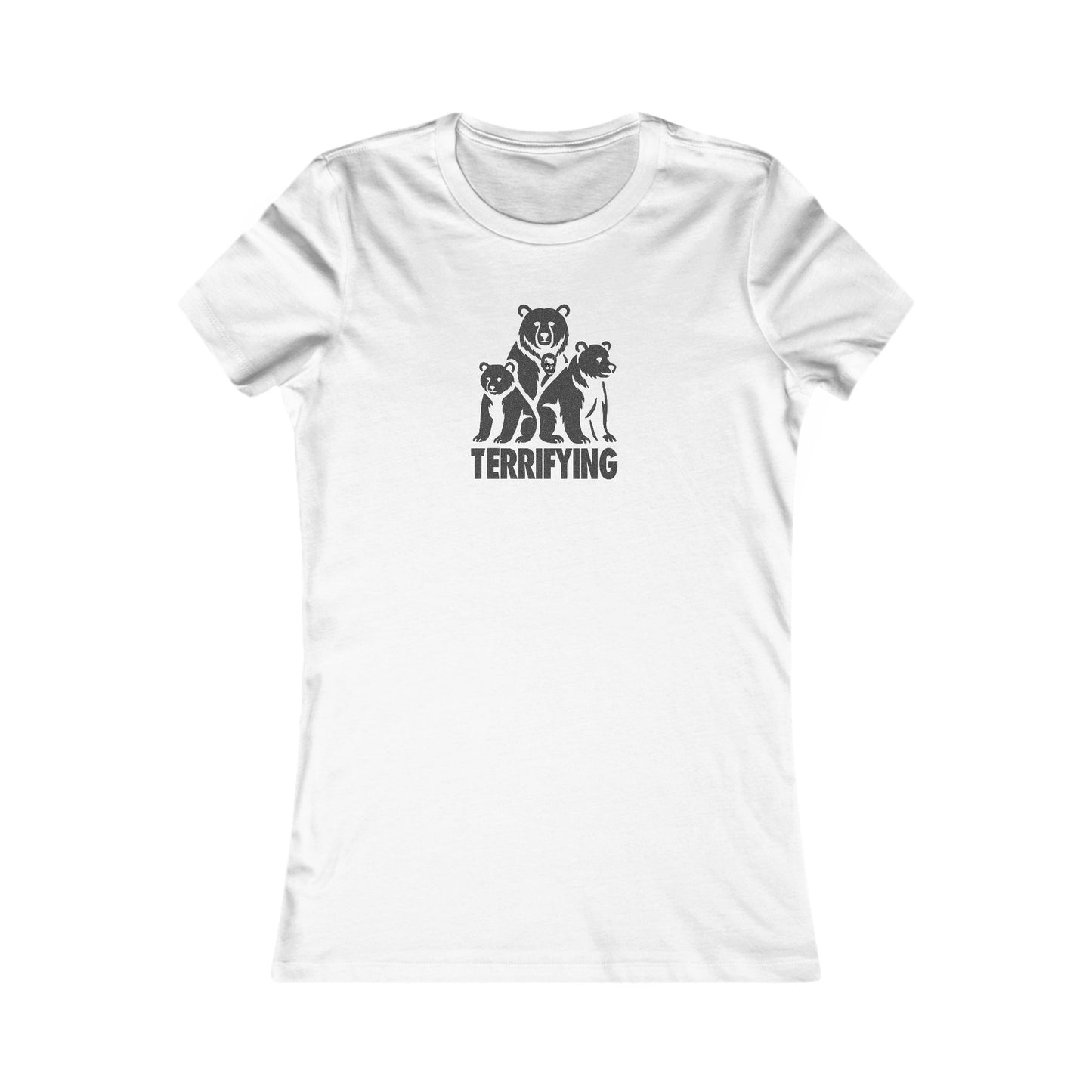 Bears Are Terrifying — Retro Silhouette Women's Tee (Light)