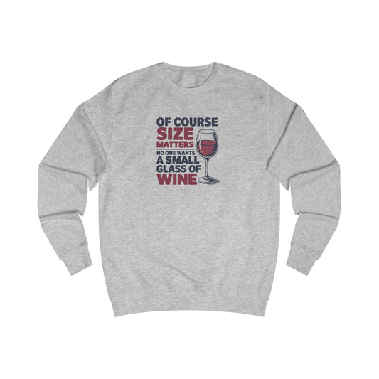 Big Glass Energy — Wine Lover Retro Sweatshirt (Light)