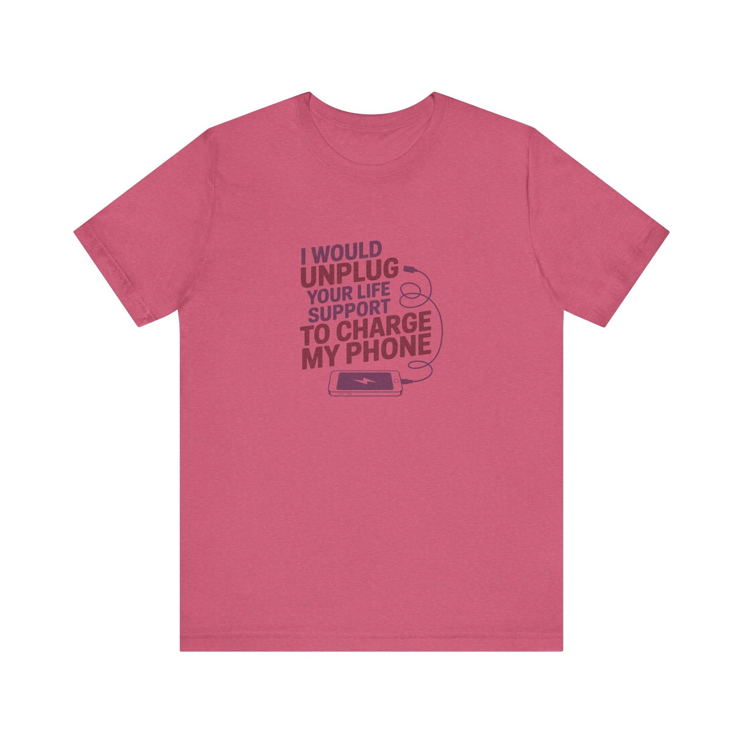 Your Life Support < Charging My Phone — Retro Tee (Light)