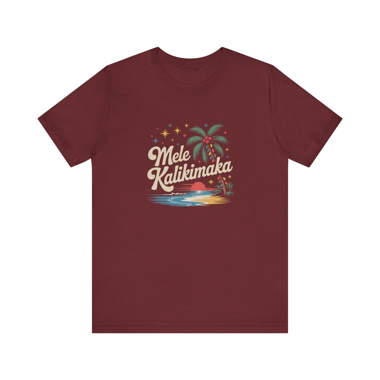 Mele Kalikimaka — Retro Hawaiian Christmas Tee (Dark)