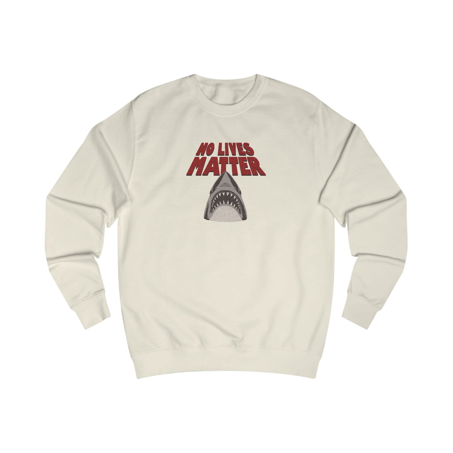 No Lives Matter — Jaws-Inspired Retro Sweatshirt (Light)