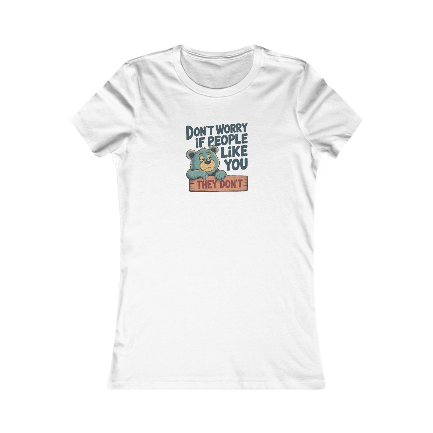 Don't Worry If People Like You (They Don't) — Retro Women's Tee (Light)