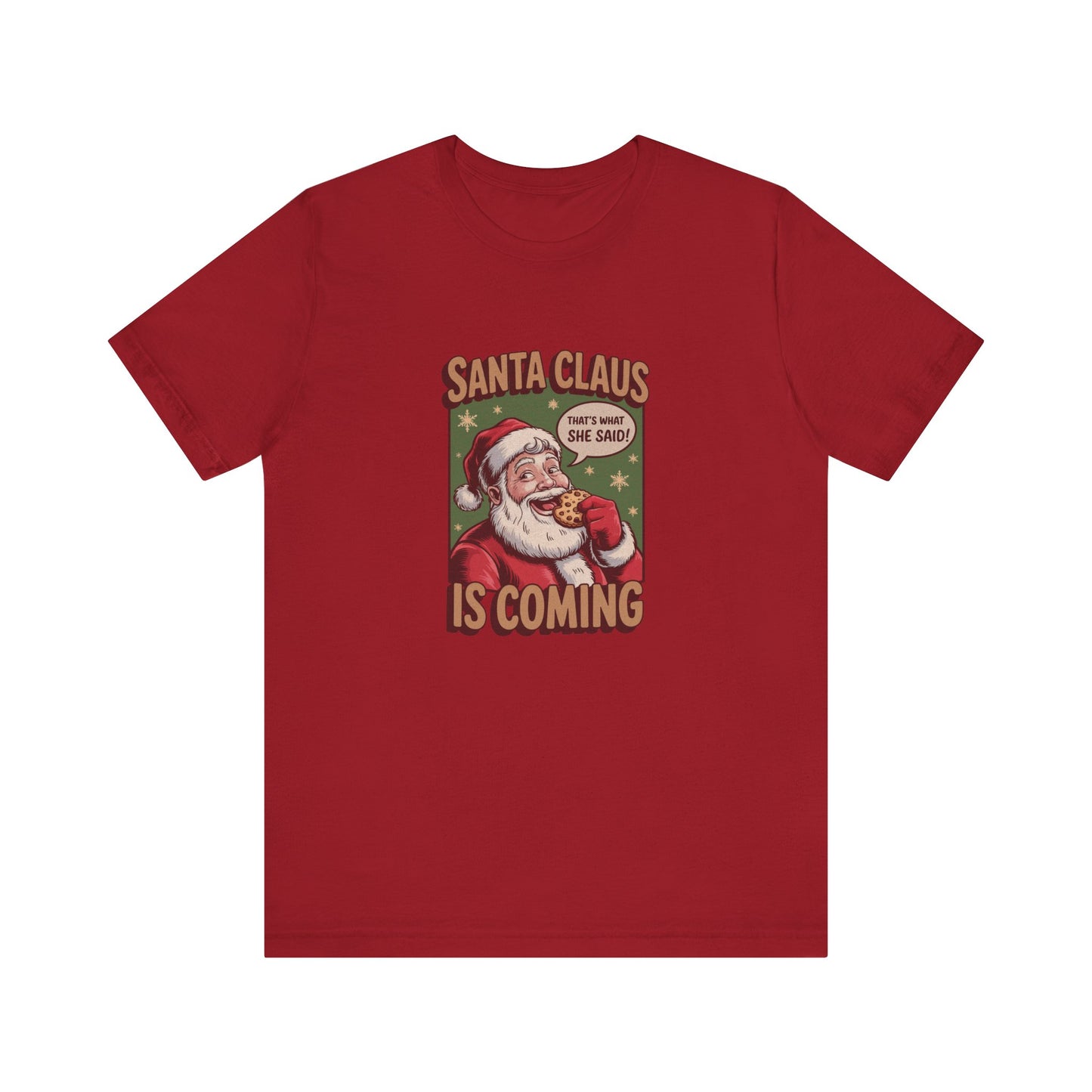 Santa Claus is Coming — Vintage Christmas Tee (Dark)