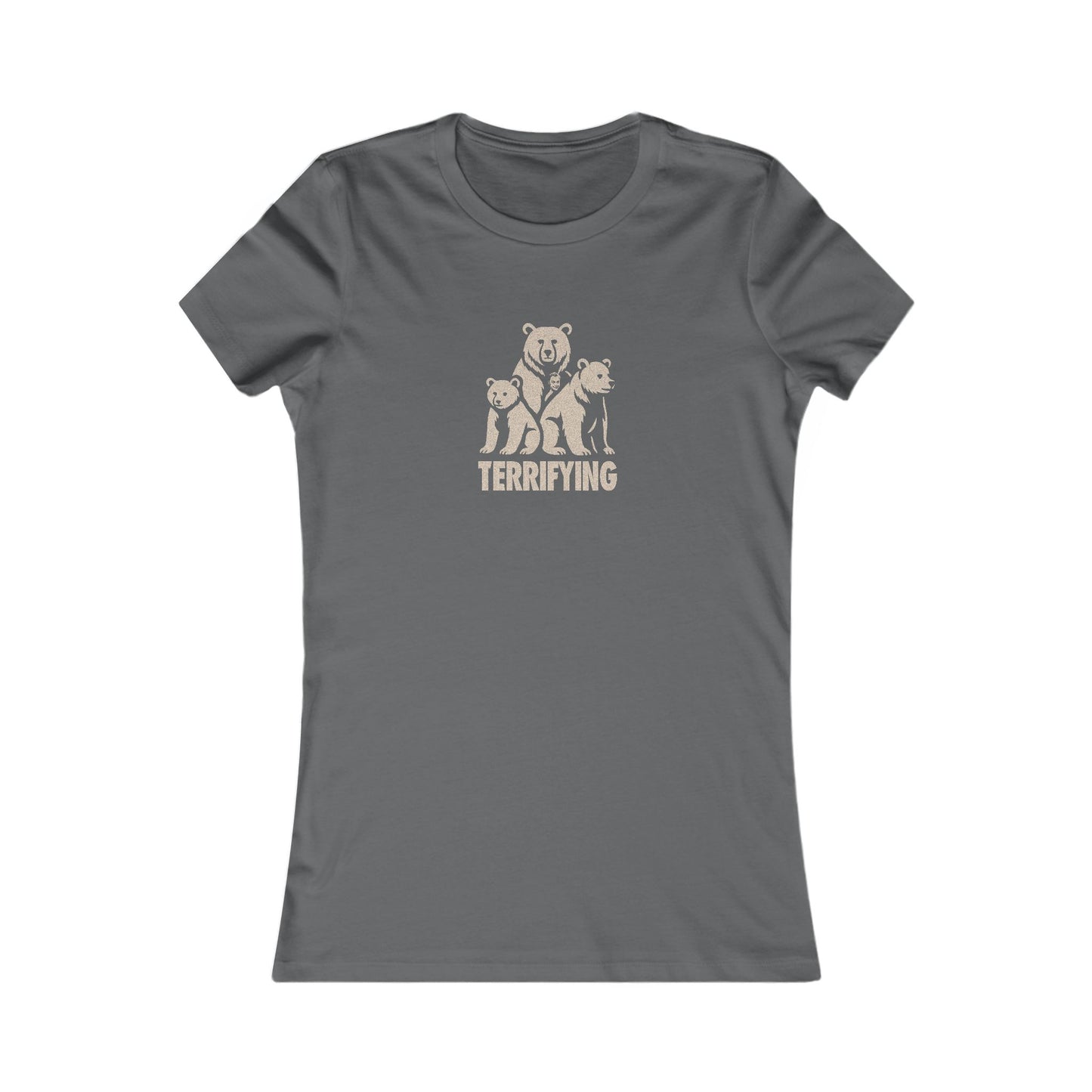 Bears Are Terrifying — Retro Silhouette Women's Tee (Dark)