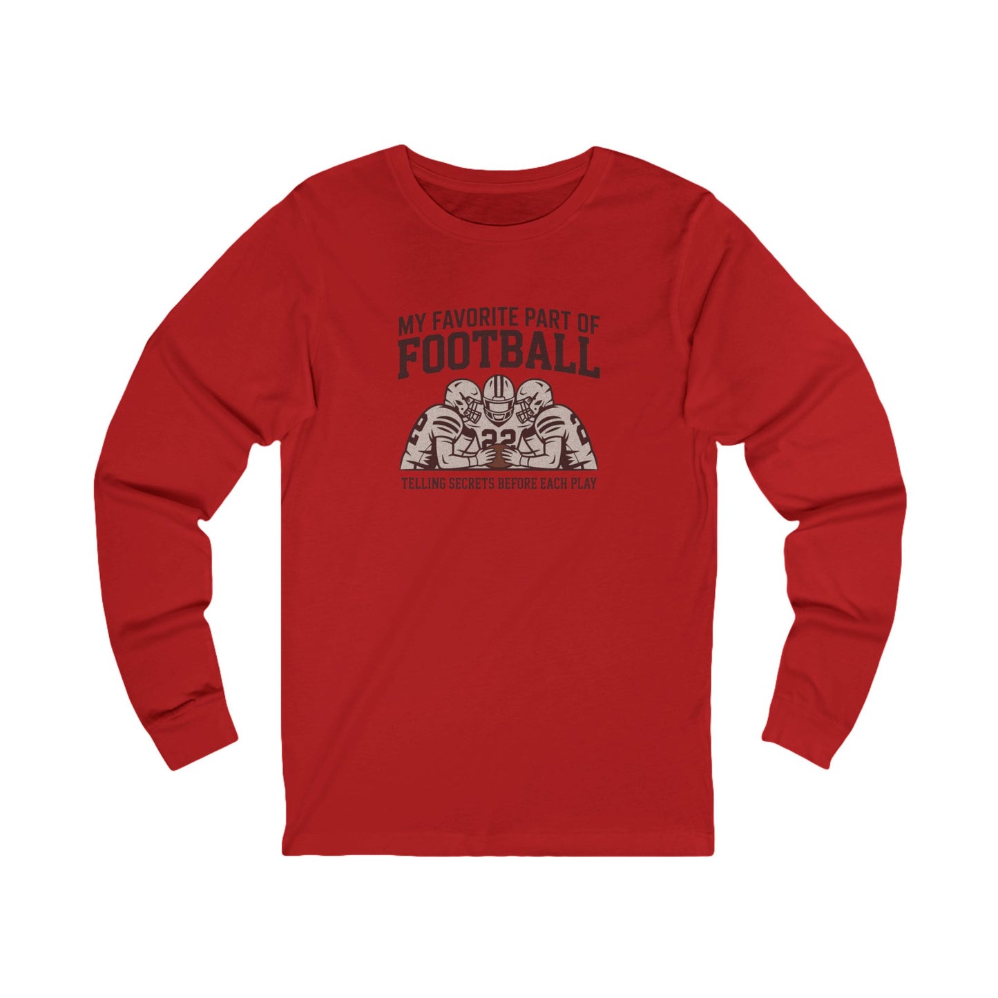 My Favorite Part of Football (Telling Secrets Before Each Play) – Retro Long Sleeve (Light)