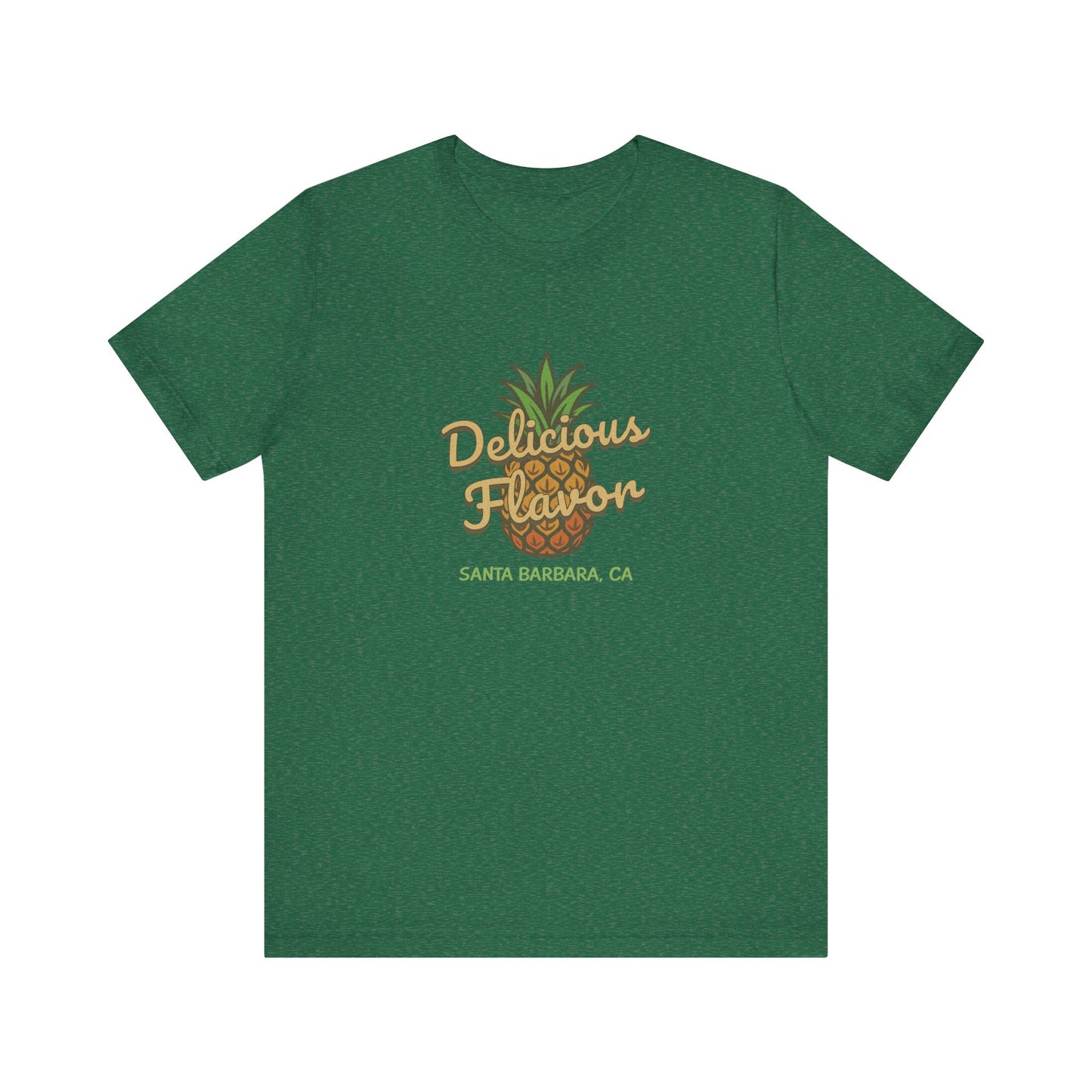 Delicious Flavor — Santa Barbara Pineapple Retro Tee (Dark)
