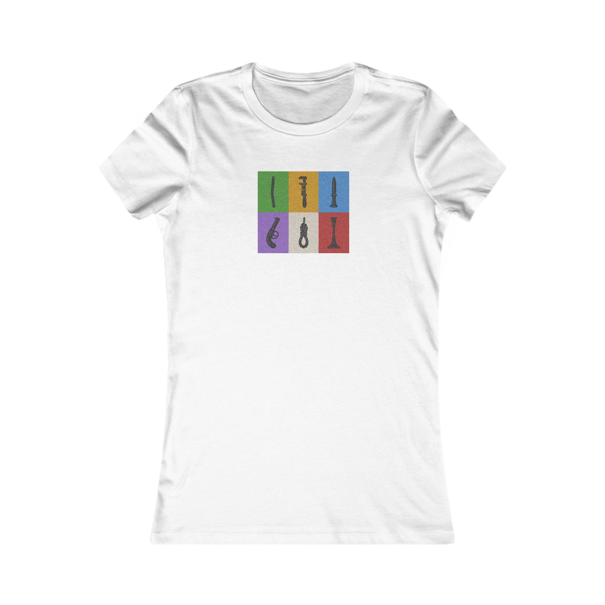 Six Ways Into the Evidence Locker — Clue Retro Women's Tee (Light)
