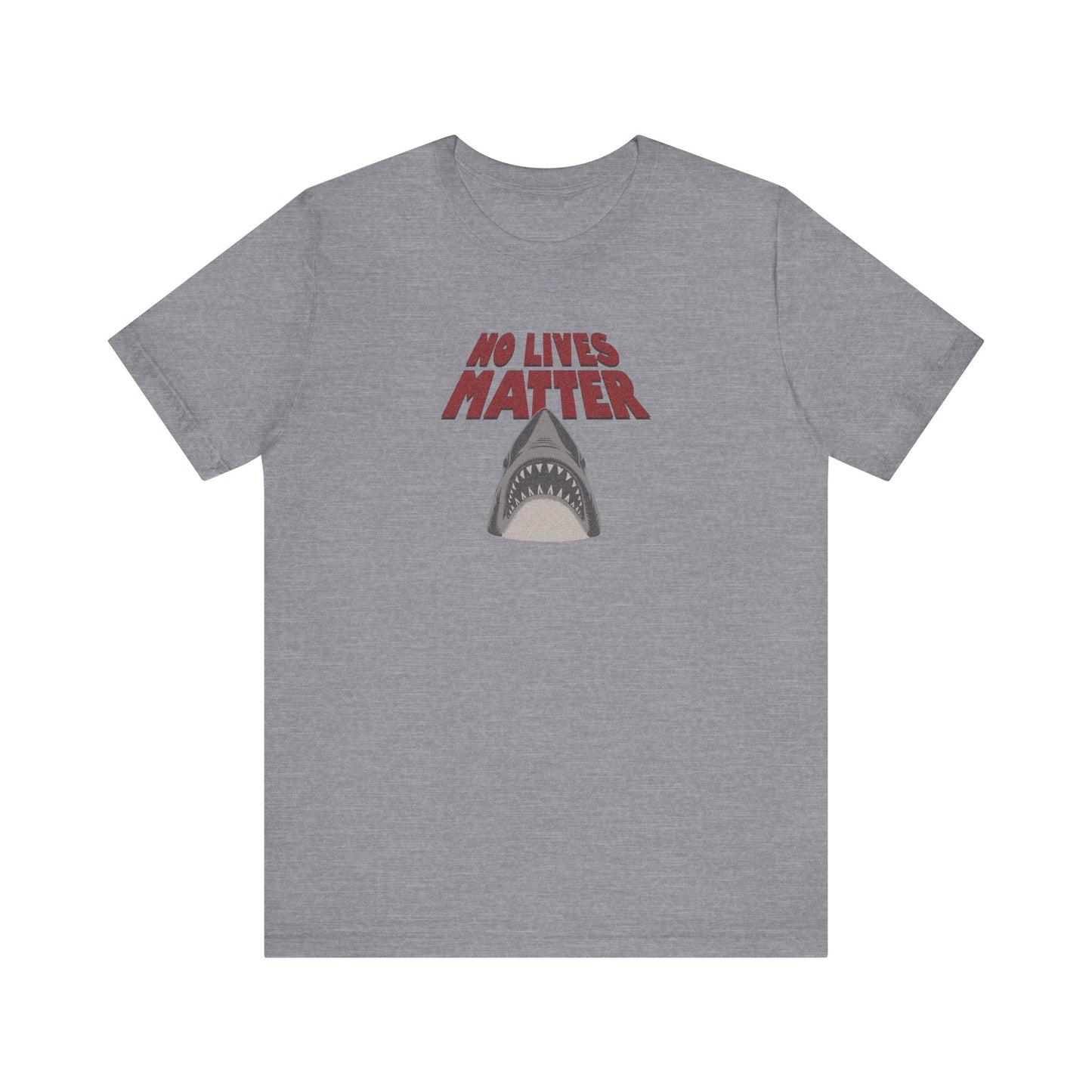 No Lives Matter — Jaws-Inspired Retro Tee (Light)