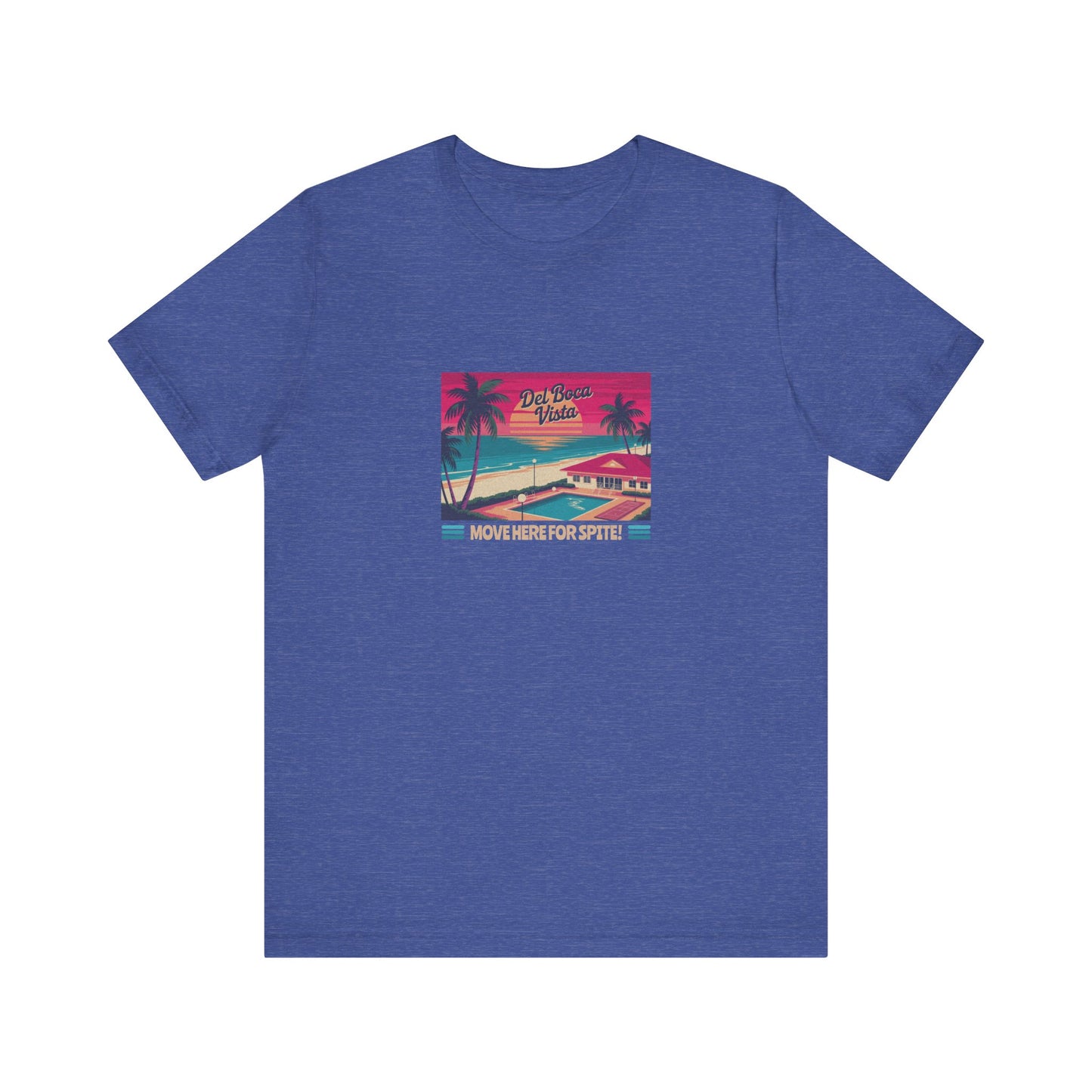Del Boca Vista (Move Here For Spite!) — Seinfeld Retro Tee (Dark)