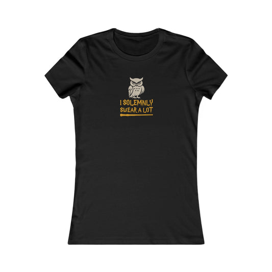 I Solemnly Swear a Lot — Harry Potter Retro Women's Tee (Dark)